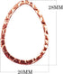 FRG-211-28X20MM Rose Gold Overlay Chandelier