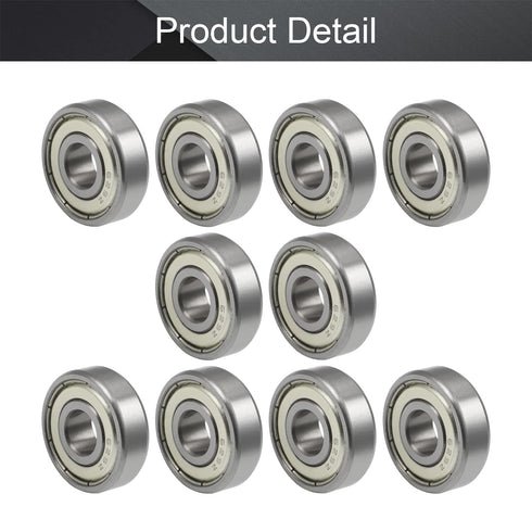 Othmro 10Pcs Deep Groove Ball Bearings 629ZZ, 9x26x8mm, Double Plastic Sealed for Robotics, Scooters, Elevators