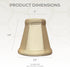 Fitter,CS-101BG, 2 3.5 3.5 Royal Designs, Inc. Empire Chandelier Shade with Flame Clip Beige, x x