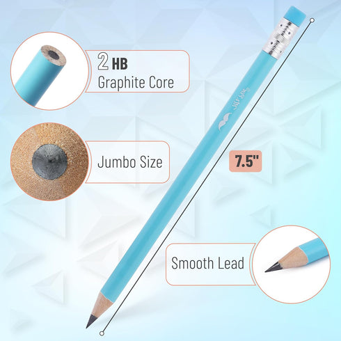 Mr. Pen Jumbo Pencils, 30 Fat Pencils for Kids Ages 2-4, Thick Preschool Pencils for Kindergarten