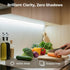 96inch 120V Counter 6000k Plug in Under Cabinet Lighting Strip for Kitchen, Bright LED Under Lights White Slim, Luces
