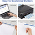 Avery 3-Tab Dividers for 3 Ring Binder, Easy Print & Apply Clear Label Strip, 5 Sets, 11435