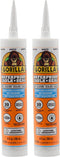 Gorilla Waterproof Caulk & Seal, 100% Silicone Sealant, All Purpose, White, 10oz Cartridge, Pack of 2