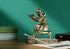 King's Guard Knight Pen Holder, Desk Organizer with Resin Pencil Holder and Metal Sword Letter Opener Gift for Home and