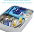 Medical Surgical Trays, Stainless Steel Dental Instruments Tray Organizer with Lid & Handle Grip