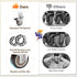 2 Inch Set 4, 600 LBS, 360 Side Mount Casters of L-Shaped Silent Rubber Casters Degree Swivel Castors with Brakes
