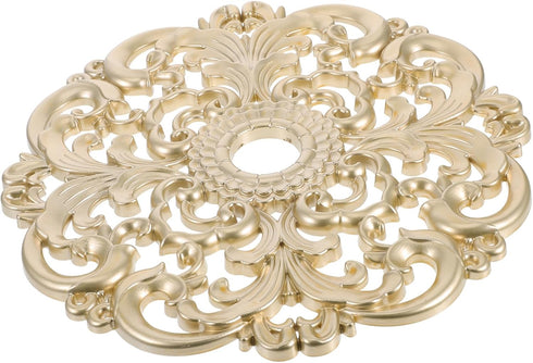 Decorative Ceiling Medallion Round Base 12 Inch Ceiling Light Medallion with Artistic