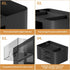 Marbrasse Pen Organizer with 2 Drawers, Multi-Functional Pencil Holder for Desk, 5 Compartments + Drawer (Black)