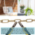 Helunsi 6 6' Lighting Chain, Feet Imitation Copper Light Fixture Chain, Metal Chandelier Chain Extension