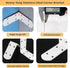 4Pcs 90 (3.35X3.35 Alise Shelf Brackets White, Stainless Steel Floating Shelf Brackets Corner Brackets, L Brackets