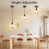 1.2m E26 Hallway-1 Pack LTBLIGHT Black Pendant Light, Modern Single Pendant Light Fixture with Cord, Metal Hanging
