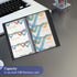 ZUFECY Business Card Organizer, Portable Holder Book for 120 Cards with Binder File Sleeve Storage