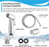 VRH FXVH0-0040ES Bidet Sprayer for Toilet and Baby Cloth Diaper Sprayer, Handheld Shattaf Bidet Spray for Toilet