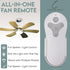 Comfort Direct TR214D KUJCE10311 KUJCE10712 TR214B A25-FA0138 2AQZU-18018 Remote Control For Harbor Breeze Ceiling Fans