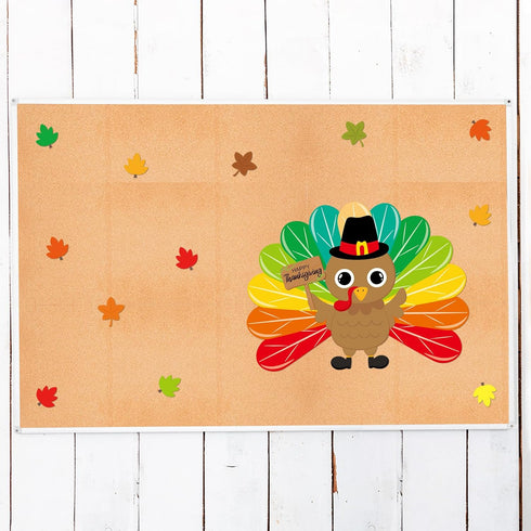 Thanksgiving Turkey Bulletin Board Decoration Set, Fall Classroom Decor School Supplies