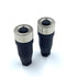 2Pcs M12 8 Pin Female Circular Connector, A Code IP67 Waterproof Field Assembly Wireable Sensor Straight Type Adapter