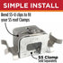 S5-SR-U Heat Cable Clips for Standing Seam Metal Roofs, 10 Pack (Must be Used with S5 Clamps)