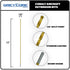 Tools 1/8 Inch x 12 Inch Cobalt Aircraft Extension Bit, M35 Cobalt Drill Bit, Industrial Titanium Coating