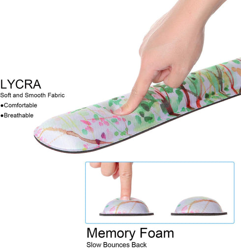 Ergonomic Mouse Pad with Wrist Rest Support and Keyboard Pad, iDonzon Cute Non-Slip Rubber Base