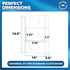 Storage Standard 16.5 10 3.5 Inches Triple Glove Box Holder Wall Mount Glove Dispenser - Disposable Glove Holder Wall