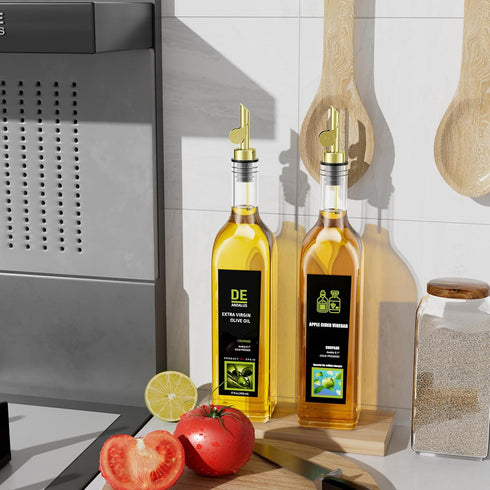 4 Pack Olive Oil Dispenser Spout, Weighted Liquor Pour Spout, Syrup Dispenser Spout, Stainless Steel Automatic Pour