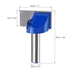 uxcell 28mm Dia 8mm Shank Bottom Cleaning Router Bit, 2 Flutes Carbide Tipped Cutter for Woodworking