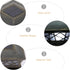 DOITOOL Waterproof Solar Outdoor Post Light Fixture with Frosted Copper Shade, Exterior Garden Floor Lamp Decor