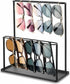 Josmimic Sunglasses Organizer Glasses Holder Stand with Tray, Eye Glasses Display, 2 Tier