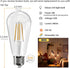 Edison LED Light Bulbs 60 watt Equivalent 8W Dimmable LED Lights Bulbs 2700K Soft Warm White 800 Lumen CRI90 E26 Base for Ceiling Vanity Light Dinning Room Kitchen 6 Pack by Jensense