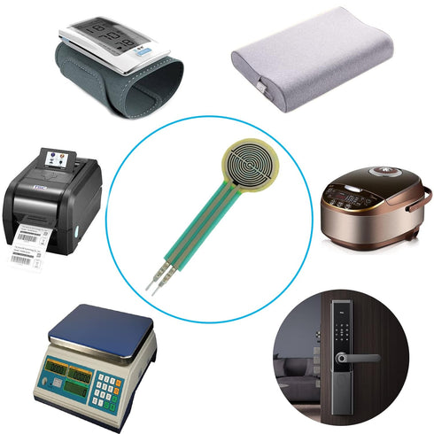 Force Sensing Resistor, Pressure Sensor, 20G-6KG High Precise Flexible Force Gauge for Home Industry, 2 Pack