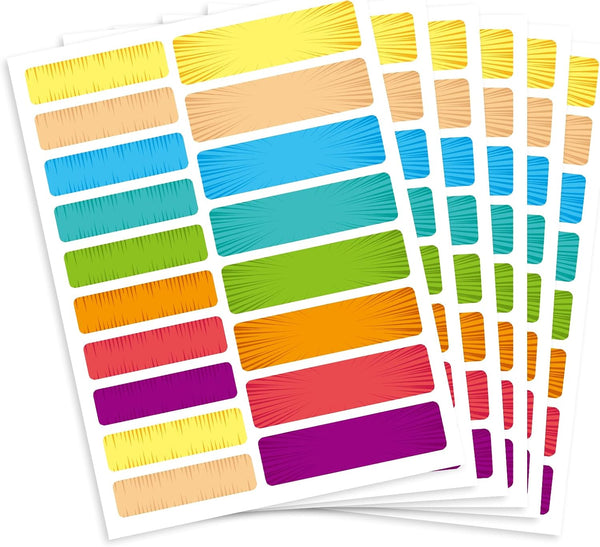 Waterproof Removable Labels - 360PCS Handwrite Name Stickers for Water Bottles & School Supplies