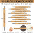PerKoop 120 Pcs Inspirational Notebooks, Motivational Pens, Thank You Wood Bamboo Pen, Employee Appreciation Gifts Bulk