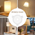 Dplolng 10 Ring,E27 3/7" Pcs Lamp Shade Adapter to Light Shade Replacement Washer Adapter White Plastic Lampshade