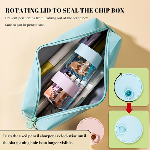 Pencil Sharpeners, 3 Pcs Manual Sharpener for Kids & Adults, Portable Classroom Pencil Sharpener for School Office
