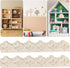 30 Pack Scalloped Wood Trim, Decorative Scallop Edge Molding Trim, Floral Cutout