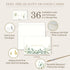 4x6 36-Pack) Gooji Golden Greenery Thank You Cards with Envelopes (Bulk | Wedding Thank You Cards, Bridal Shower Thank