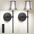 TaoFiaCo Battery Operated Wall Sconces Set of 2, Wireless Wall Sconce with