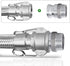 TAISHER 2PCS Aluminum Cam & Groove Hose Fittings, 1-1/2" Plug x 1-1/2" NPT Male, Global Type F