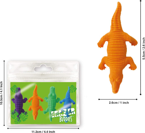 Eraser Buddiez - Alligator from Deluxebase, Cute Rubber Eraser Set for School and Office