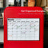 Volcanics Fridge Calendar Magnetic Dry Erase Whiteboard for Refrigerator Planners, 11.5 x 14.7 Inches