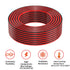 Mziklr 14 2 30FT 12V/24V Gauge Conductors Electrical Wire, Red Black Cable, Flexible Low Voltage PVC Copper Clad