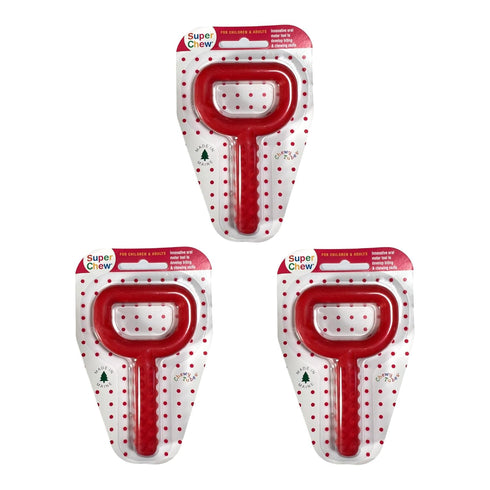 Chewy Tubes Speech Pathology Llc - Red Knobby Super Chew - Set of 3
