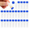 PATIKIL 0.5ml Plastic Cryogenic Vials, 200Pcs Self Standing Screw Top Test Tubes for Laboratory Science