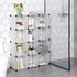 SONGMICS Cube Storage Organizer - Set of 12 Plastic Cubes for Room Organization (12.2 x 36.6 x 48.4 Inches, White)