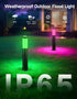 2200K-6500K IP65 4 Pack OUTON Pathway Lights Outdoor, Smart Low Voltage Landscape Lighting with RGB and White, APP