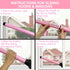 Jammer (1 Pack,Pink) AceMining Upgraded Door Security Bar & Sliding Patio Bar, Heavy Duty Stoppers Adjustable for Home