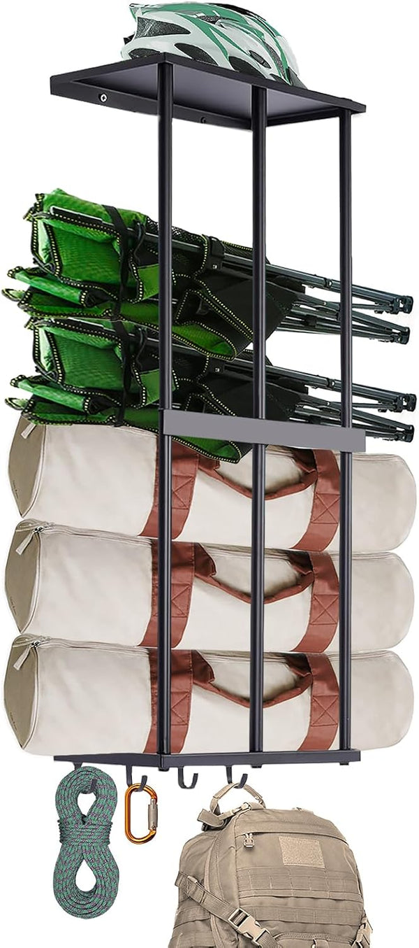 Gavinjitao Camping Chair Rack for Garage Storage, Metal Camping Chair Storage Wall Mount