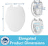 Little2Big Toilet Seat with Built-In Toddler Potty Training Seat, Slow Close, Easy to Install, Made in USA, ELONGATED