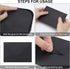 Keketer 5x7 A7 Envelopes with Contour Flap, Gummed Closure, Black, Pack of 100