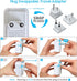 VINTAR European Travel Plug Adapter Kit, UK Power Adapter with 3 USB Ports & 2 American Outlets, Type C, G, H